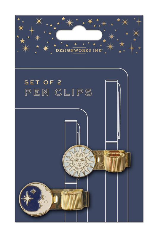 Designworks Collective | Pen Clips | Celestial (set of 2)