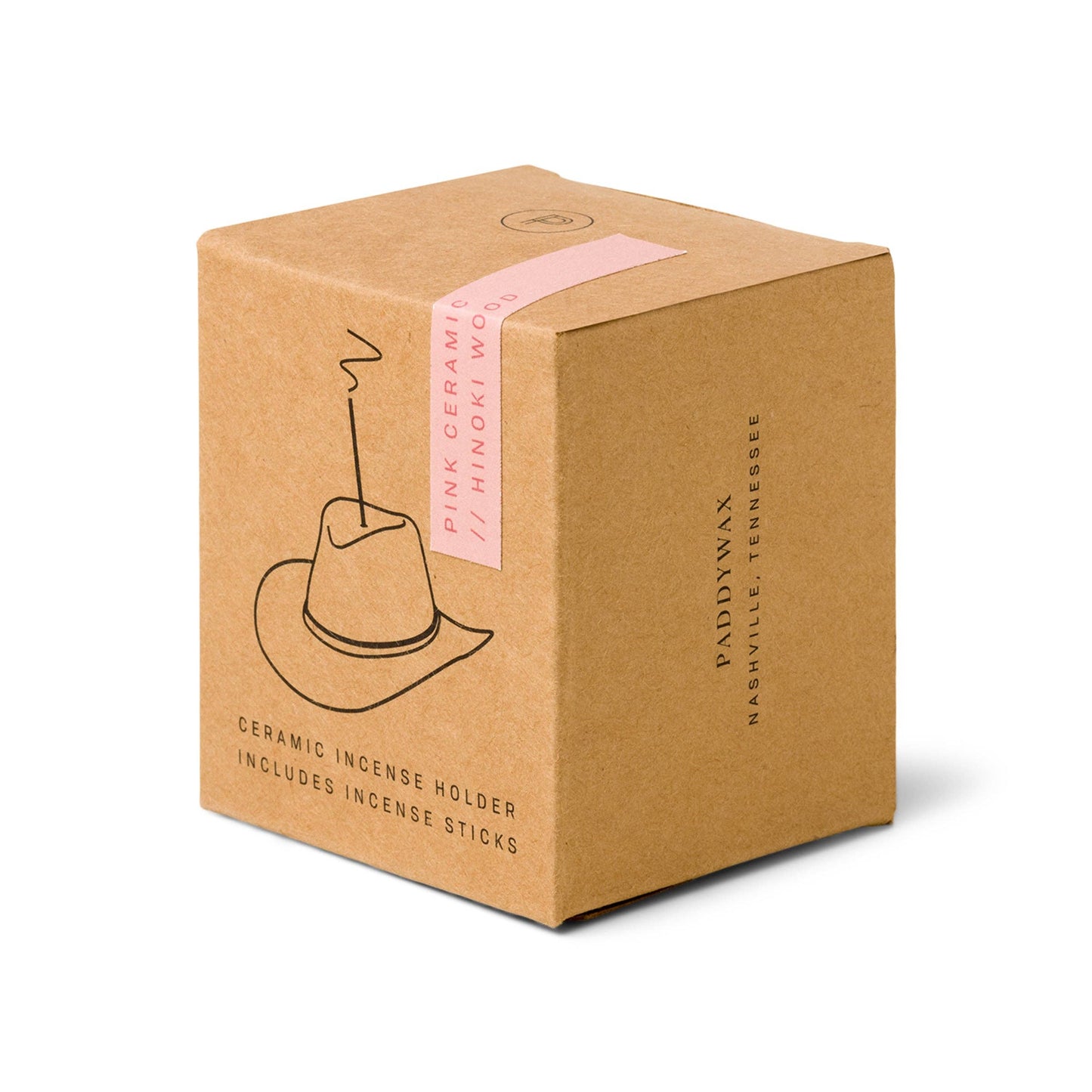 Designworks Collective | Paddywax Cowboy Hat Incense Holder & Scent Set - Hinoki Wood