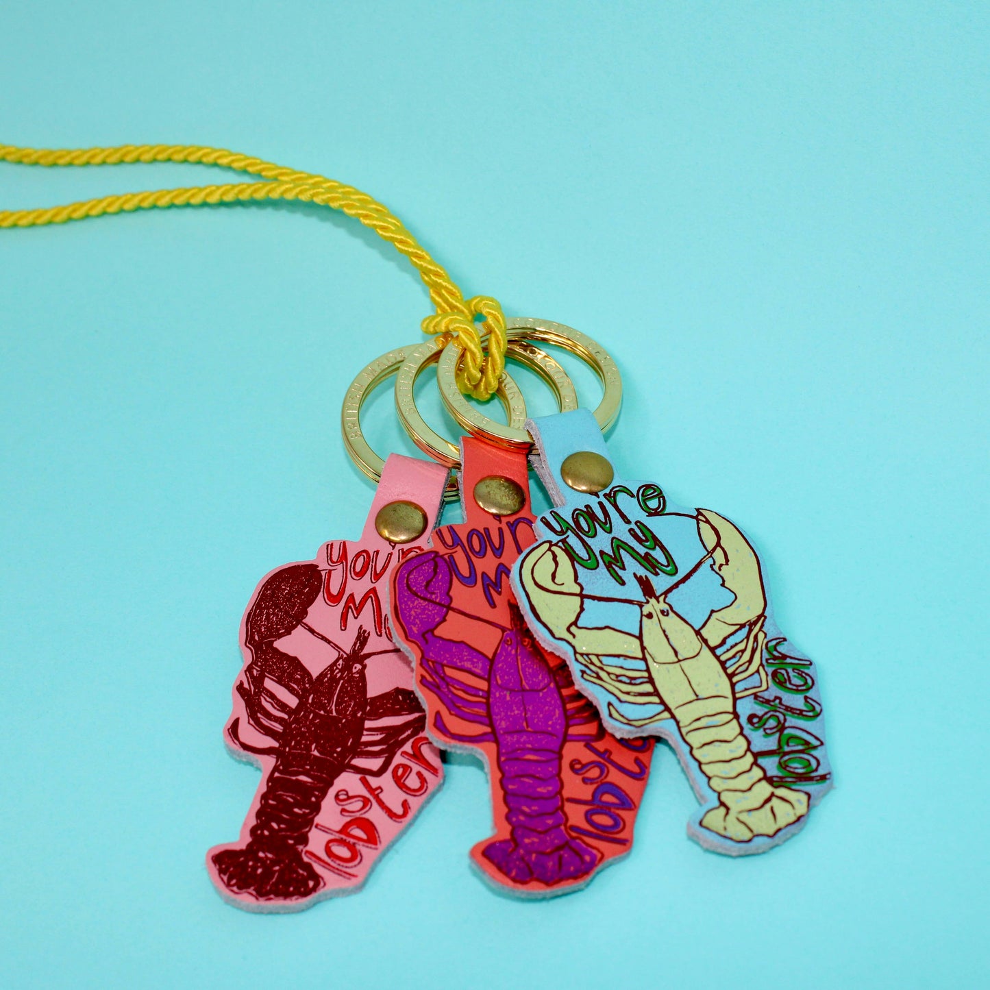 Ark | You're My Lobster Key Fob | Pink