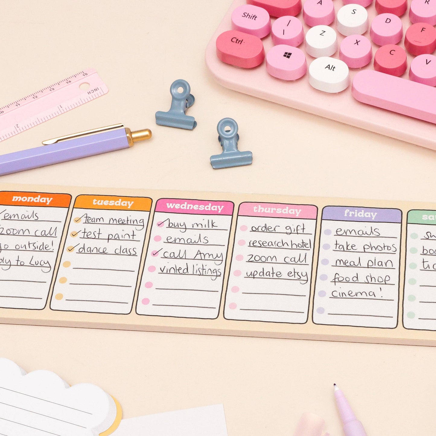 Oh, Laura | Keyboard Planner | Days of the Week