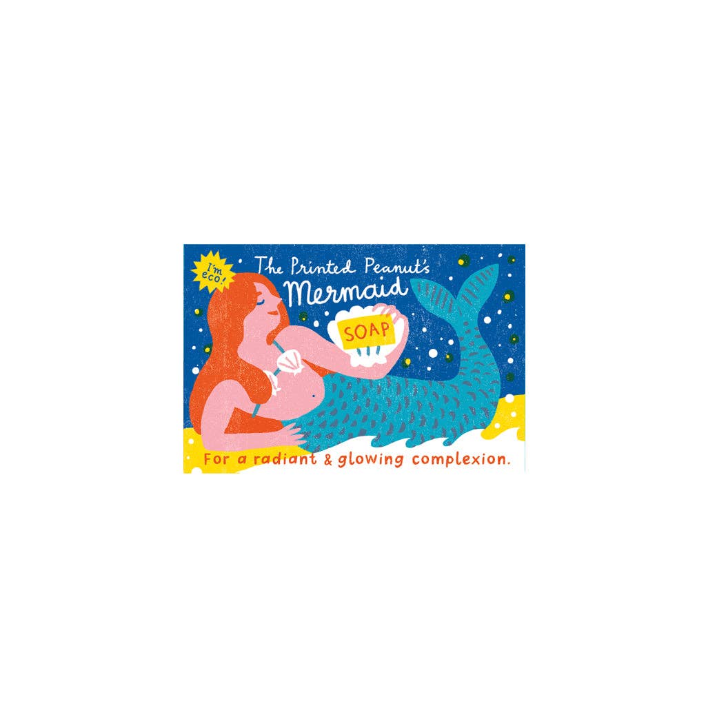 The Printed Peanut | Natural Handmade Soap Bar | Mermaid Rose Geranium