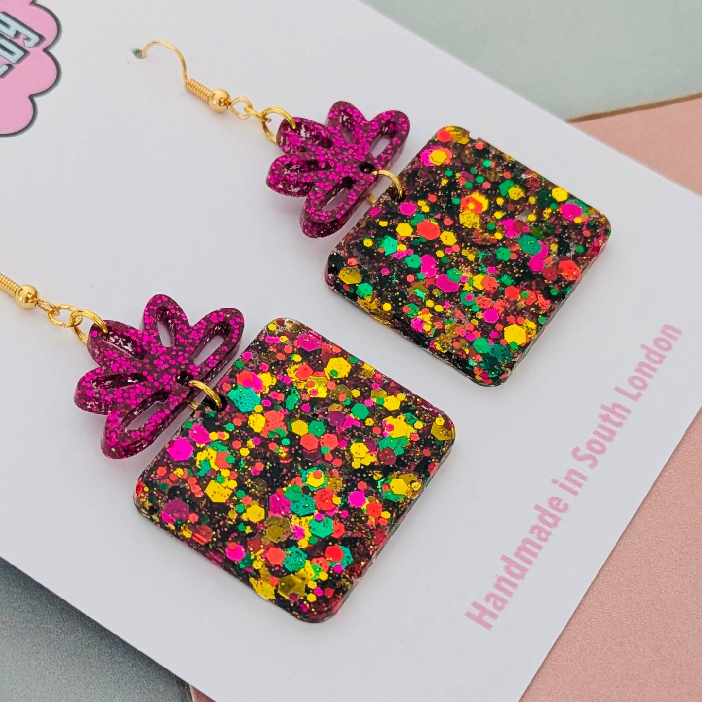 By Heather Filby | Glitzy Glitter Earrings | Christmas Present