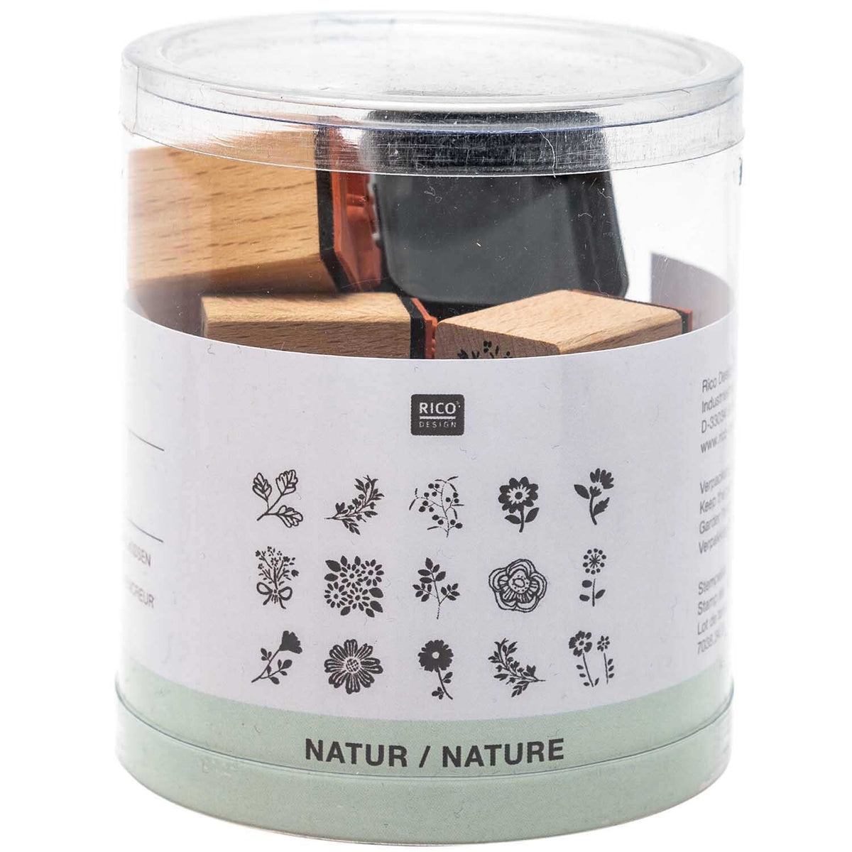 Rico | Paper Poetry | Stamp Set | Flowers (15 pieces)