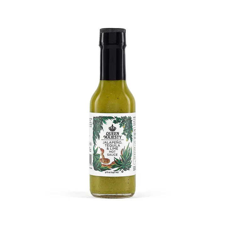 Queen Majesty Hot Sauce | 5oz | Jalapeño Tequila & Lime Hot Sauce | 🔥 MEDIUM
