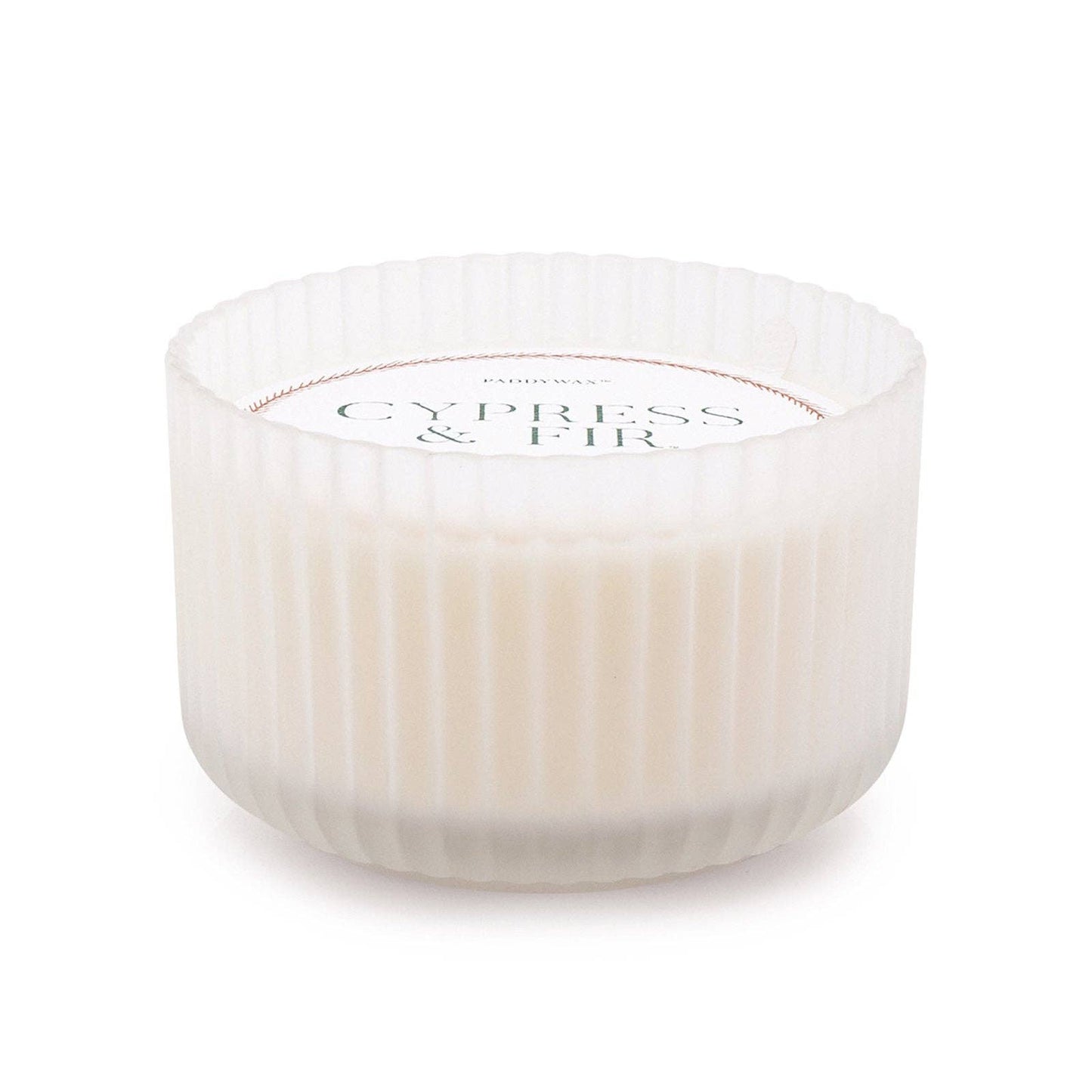 Designworks Collective | Cypress & Fir | Large 3 Wick Frosted Glass Candle