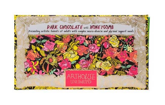 ARTHOUSE Unlimited | Bee Free, Dark Chocolate Bar With Honeycomb