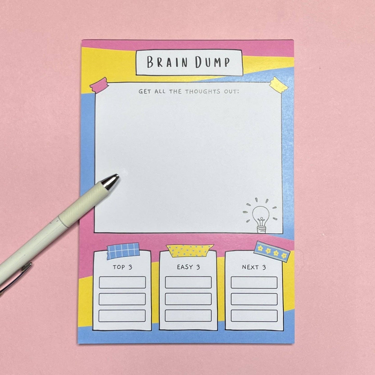 Sunshine Lane | A5 Brain Dump Notepad