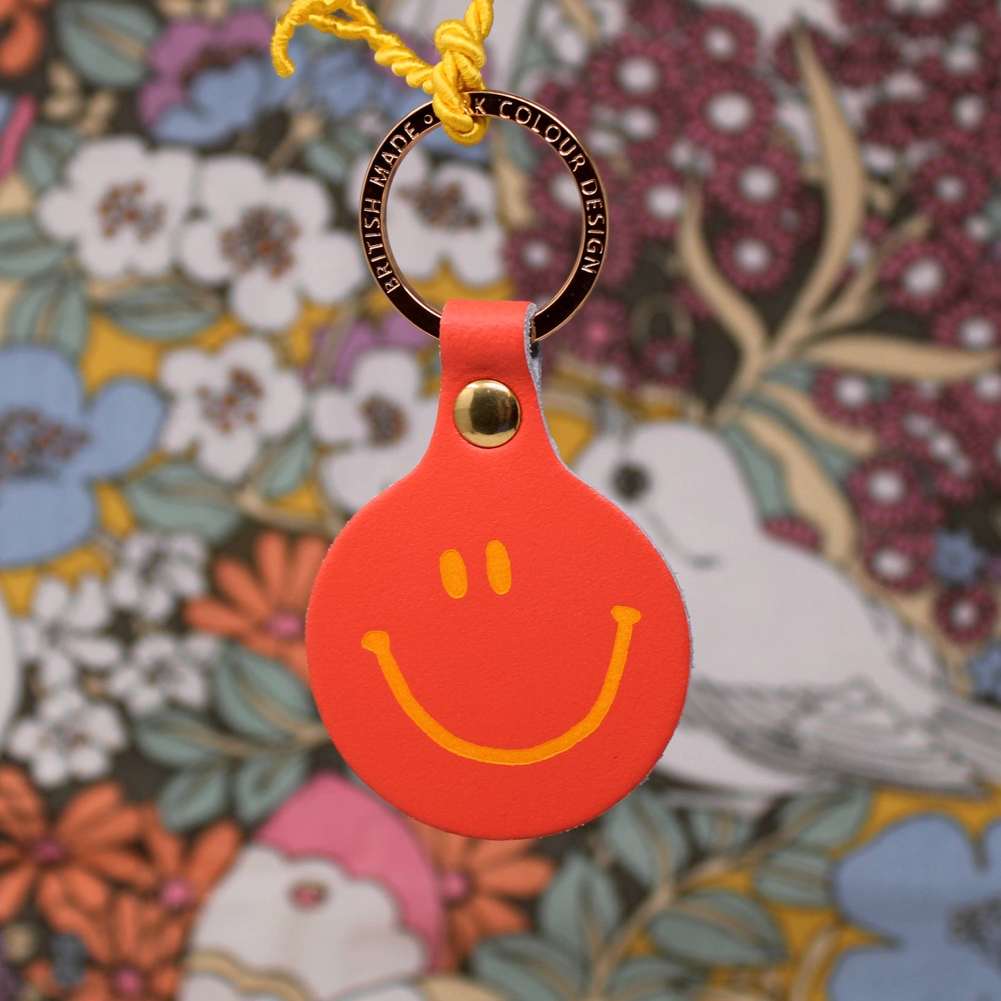 Ark | Feeling Lush Smilie Face Key Fob | Cornflower