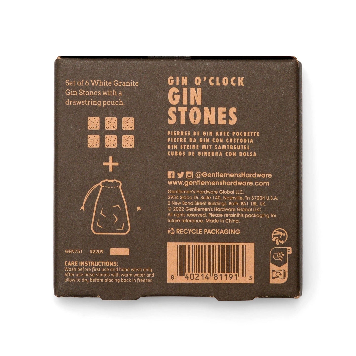 Designworks Collective | Gentlemen's Hardware | Gin Stones