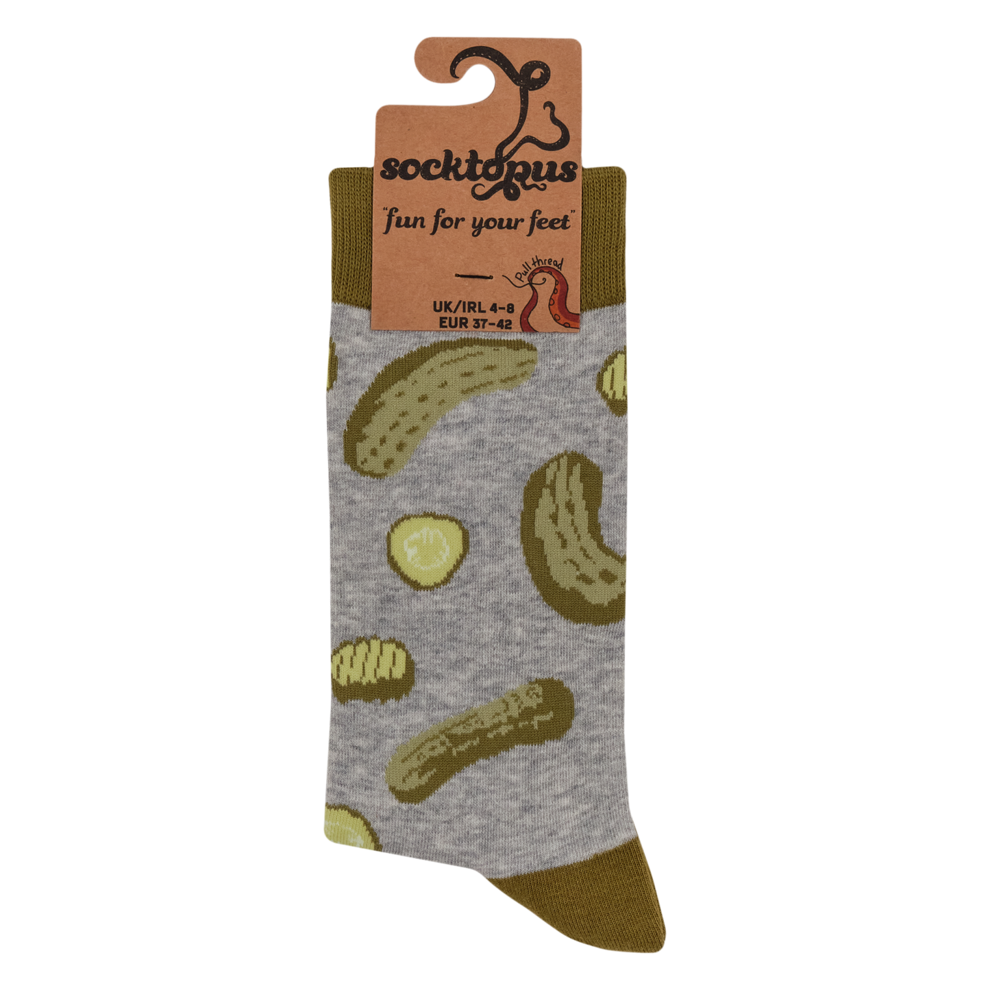 Socktopus | Pickles | Grey Marl | S UK 4-8
