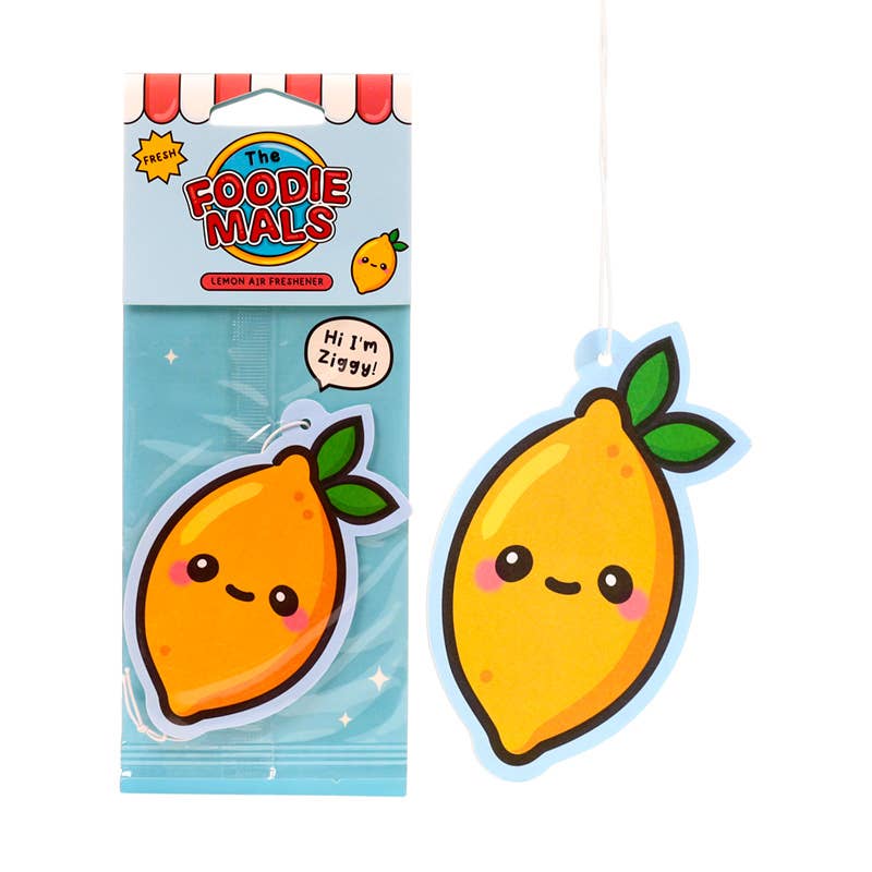Puckator Ltd | Foodiemals Air Freshener | Ziggy the Lemon