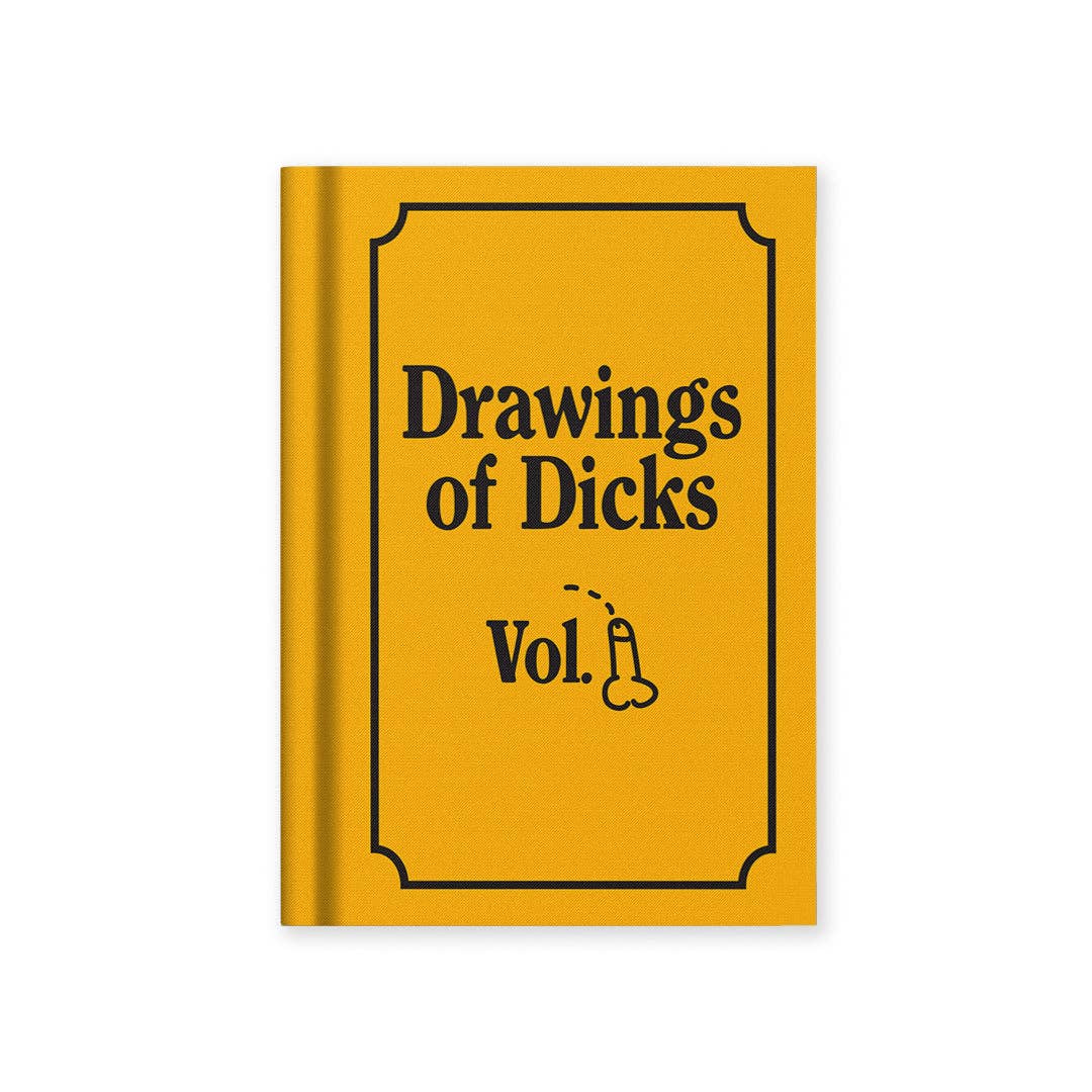 Ohh Deer | Drawings of Dicks A7 Fabric Hardback Notebook