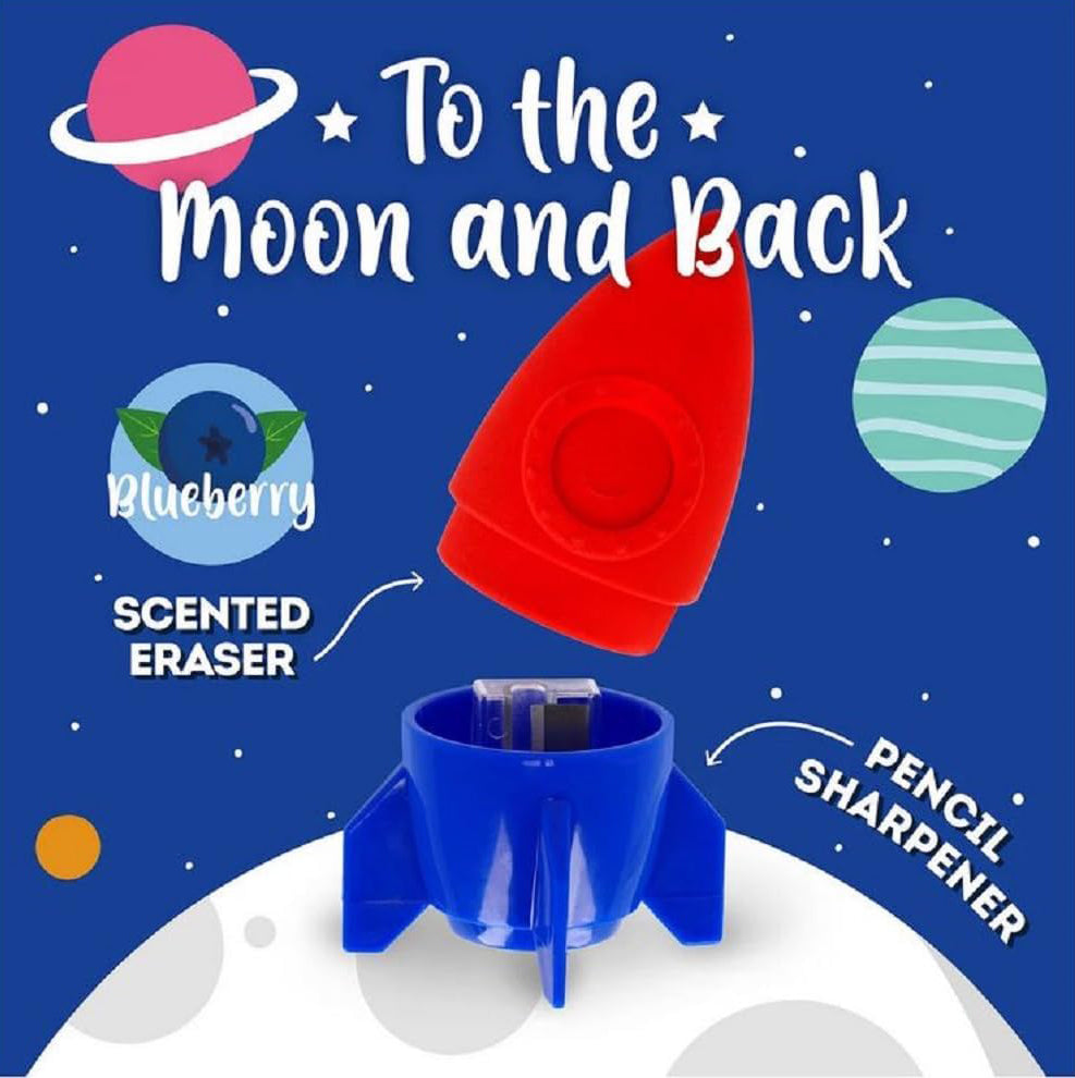 Legami | To The Moon and Back | Pencil Sharpener with Scented Eraser
