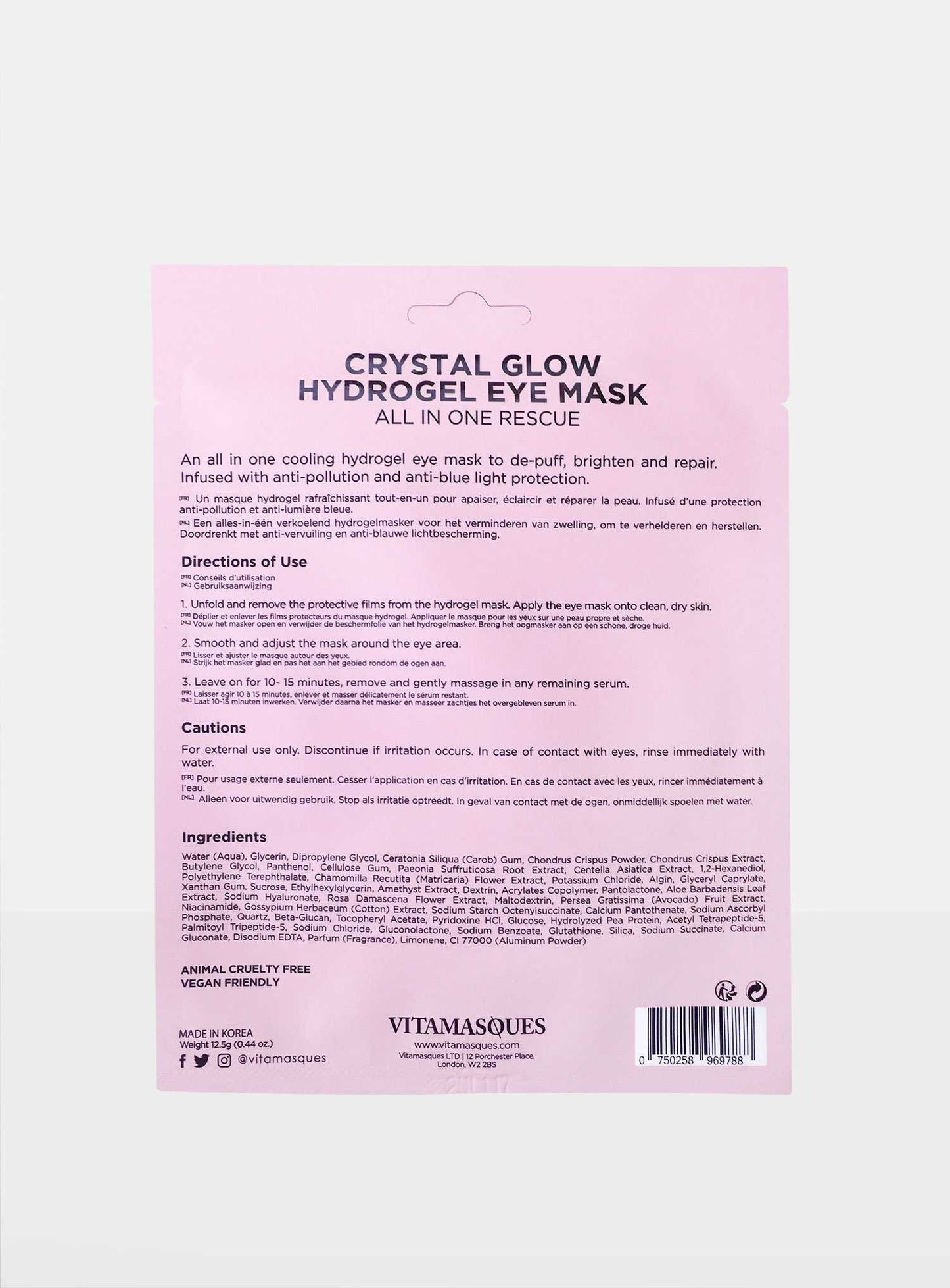 Crystal Glow Hydrogel Repairing Eye Mask