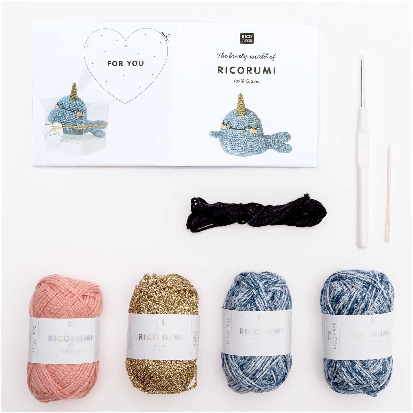 Ricorumi | Crochet Kit | Narwhal