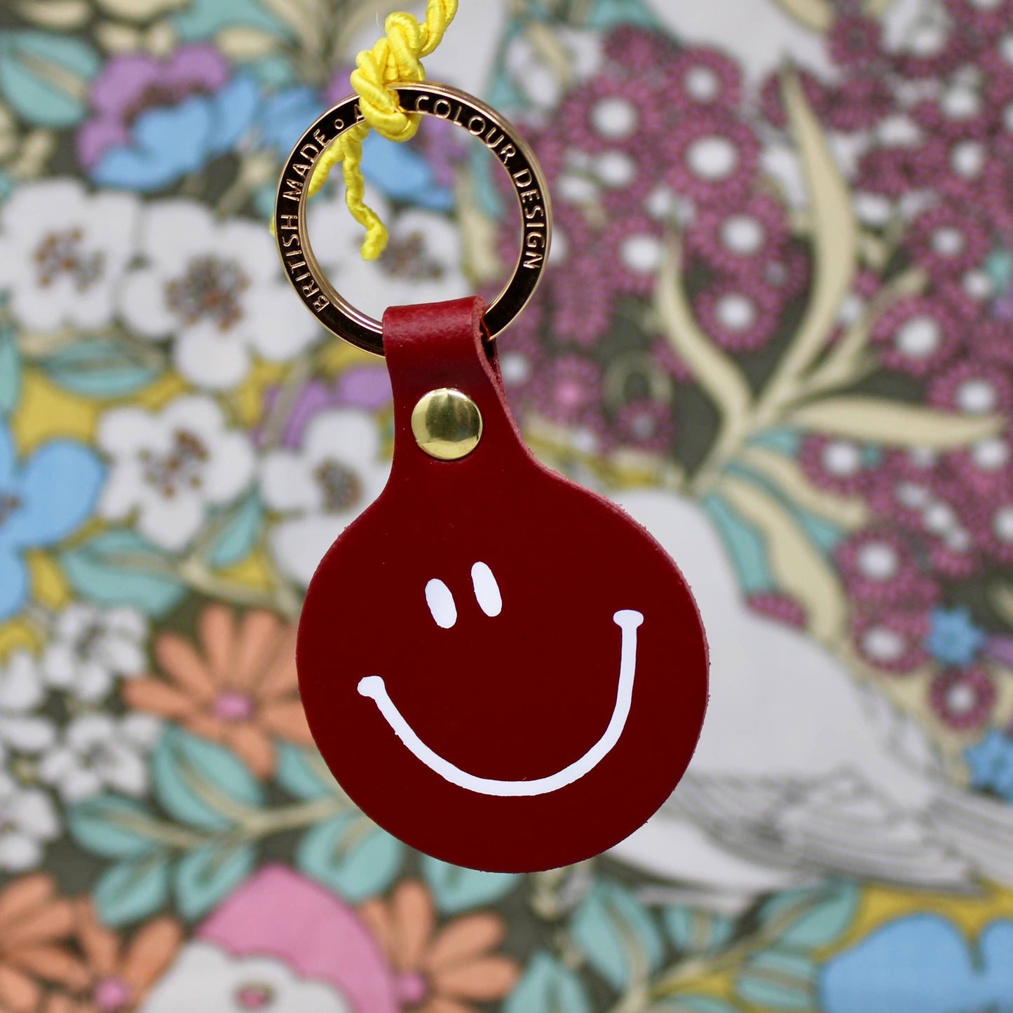 Ark | Feeling Lush Smilie Face Key Fob | Cornflower