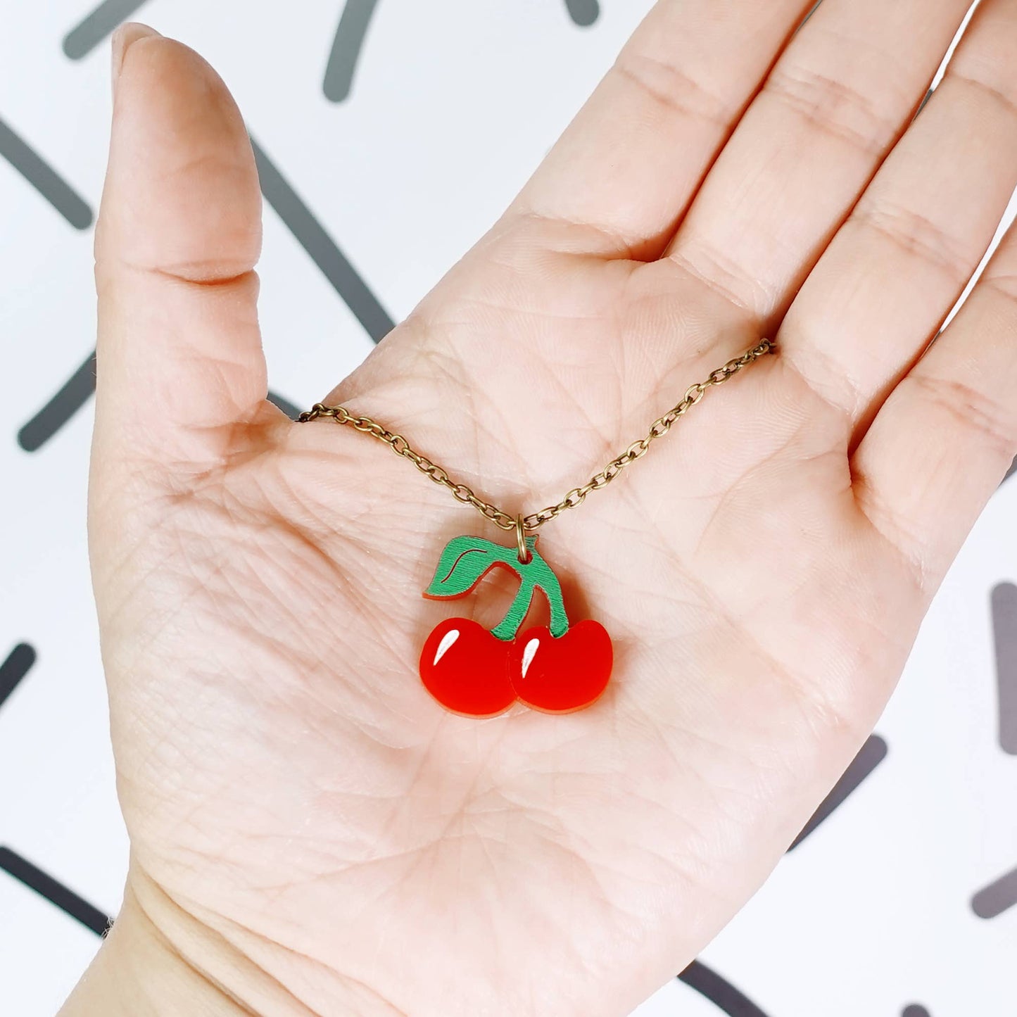 Silly Loaf | Mini Necklace | Cherries