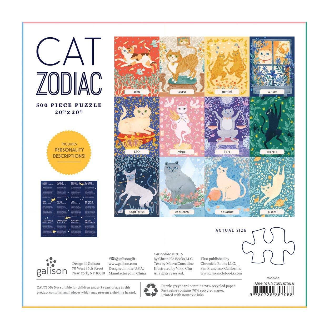 Jigsaw Puzzle | 500 pieces | Cat Zodiac