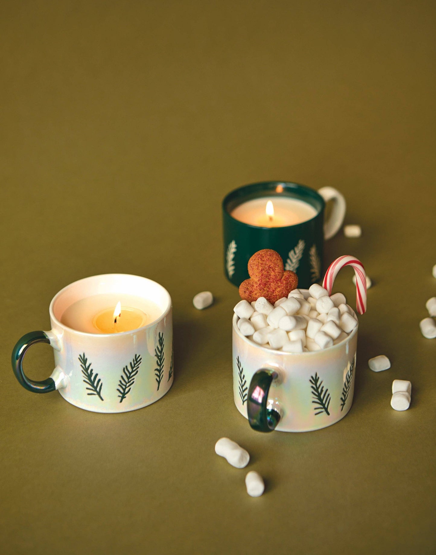 Paddywax | Ceramic Mug Candle | Cypress & Fir | White