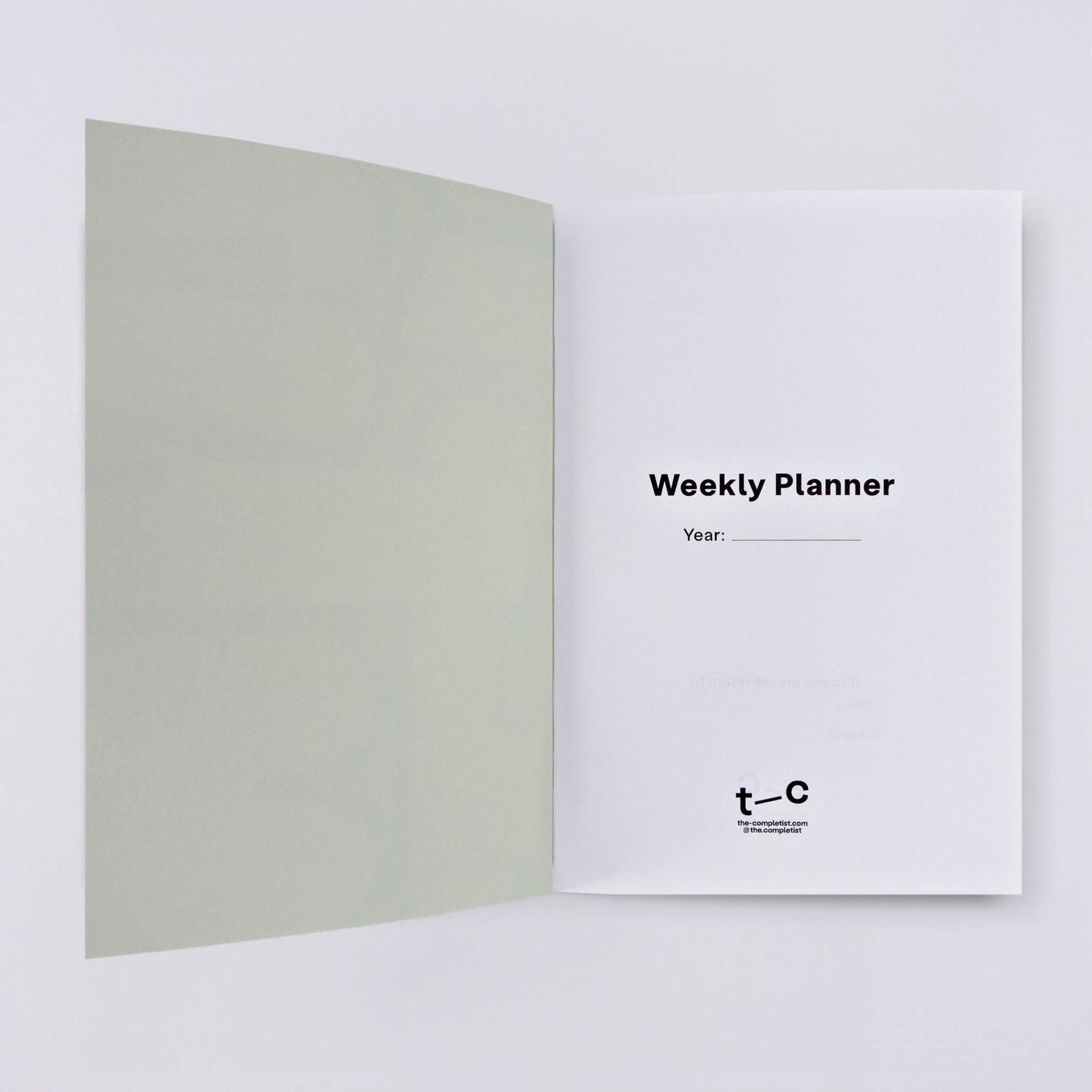 The Completist | A5 Undated Weekly Planner Book | Hinoki