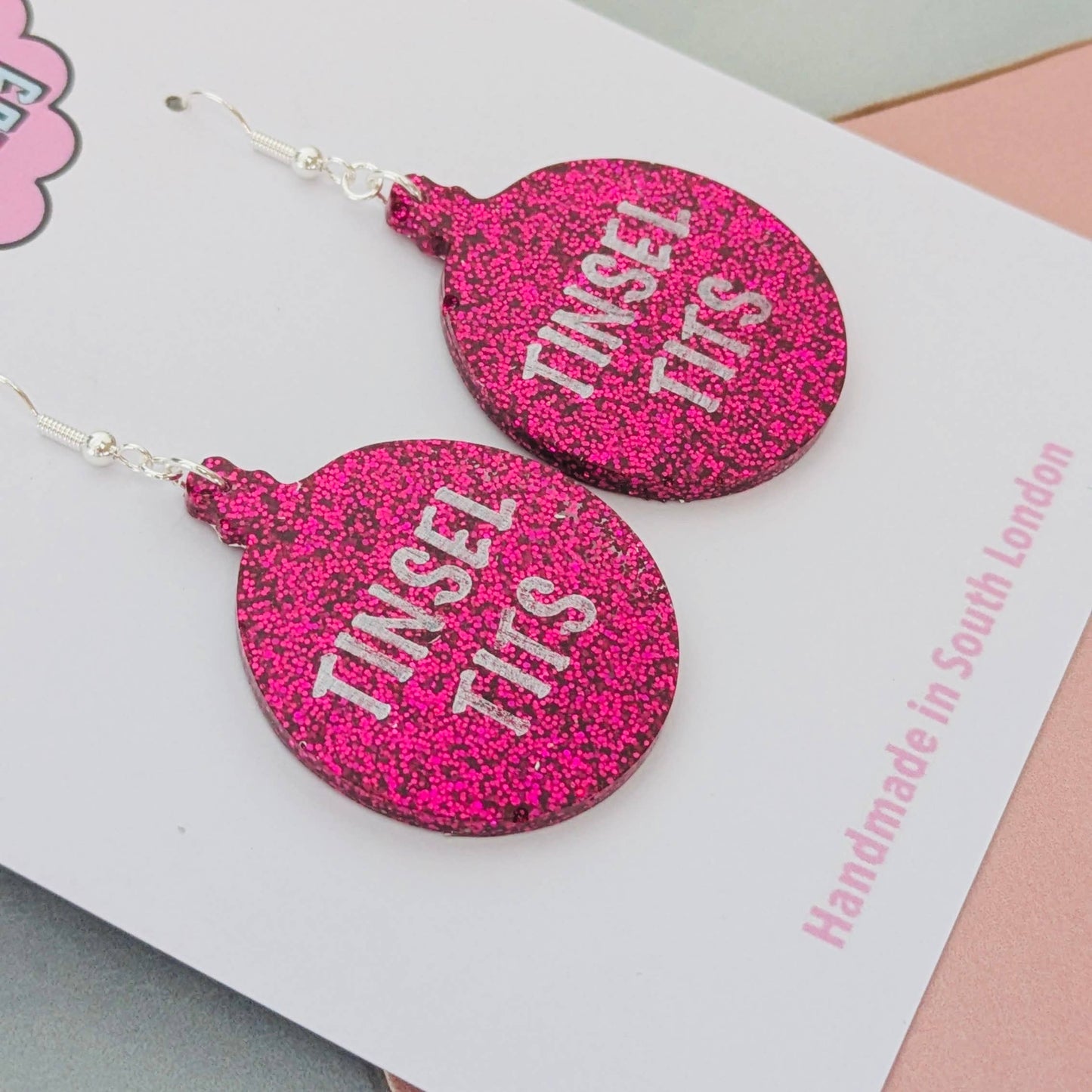 By Heather Filby | Glitsy Glitter Earrings | Tinsel Tits