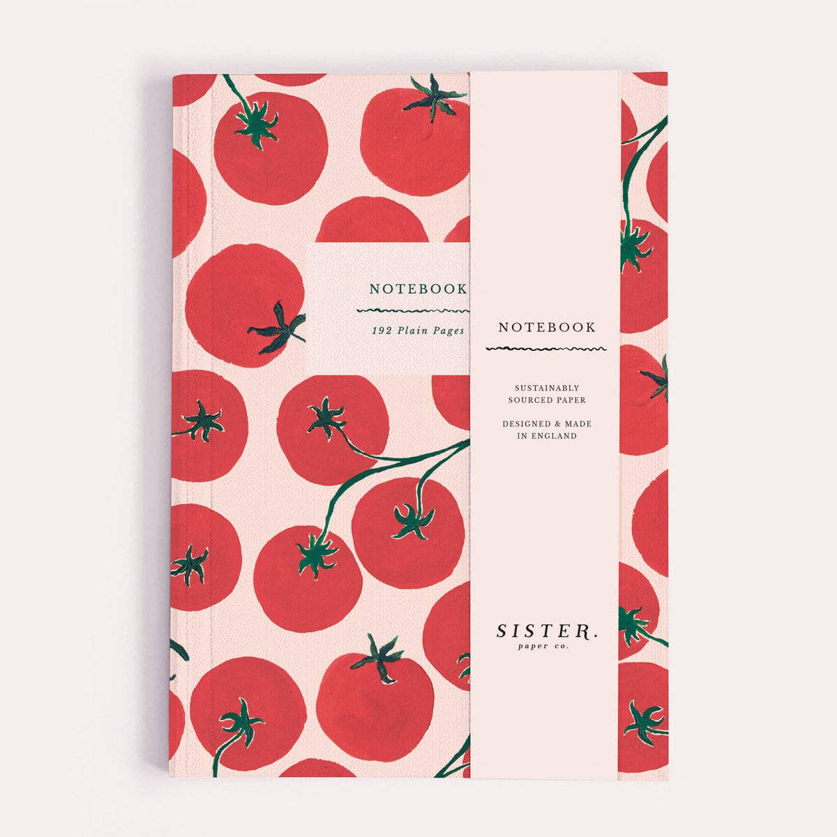 Sister Paper Co. | Plain Page Notebook | Tomatoes