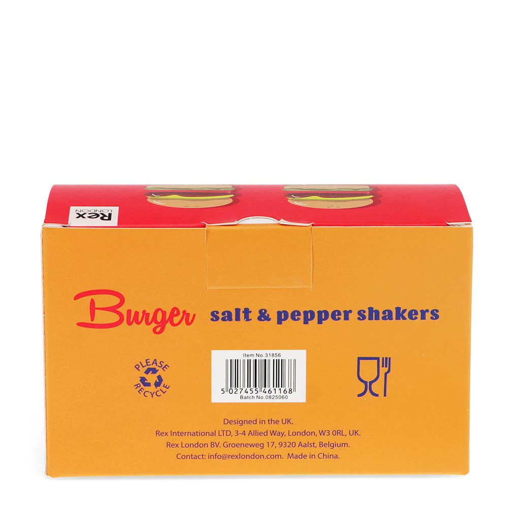 Rex | Ceramic salt and pepper shakers | Burgers