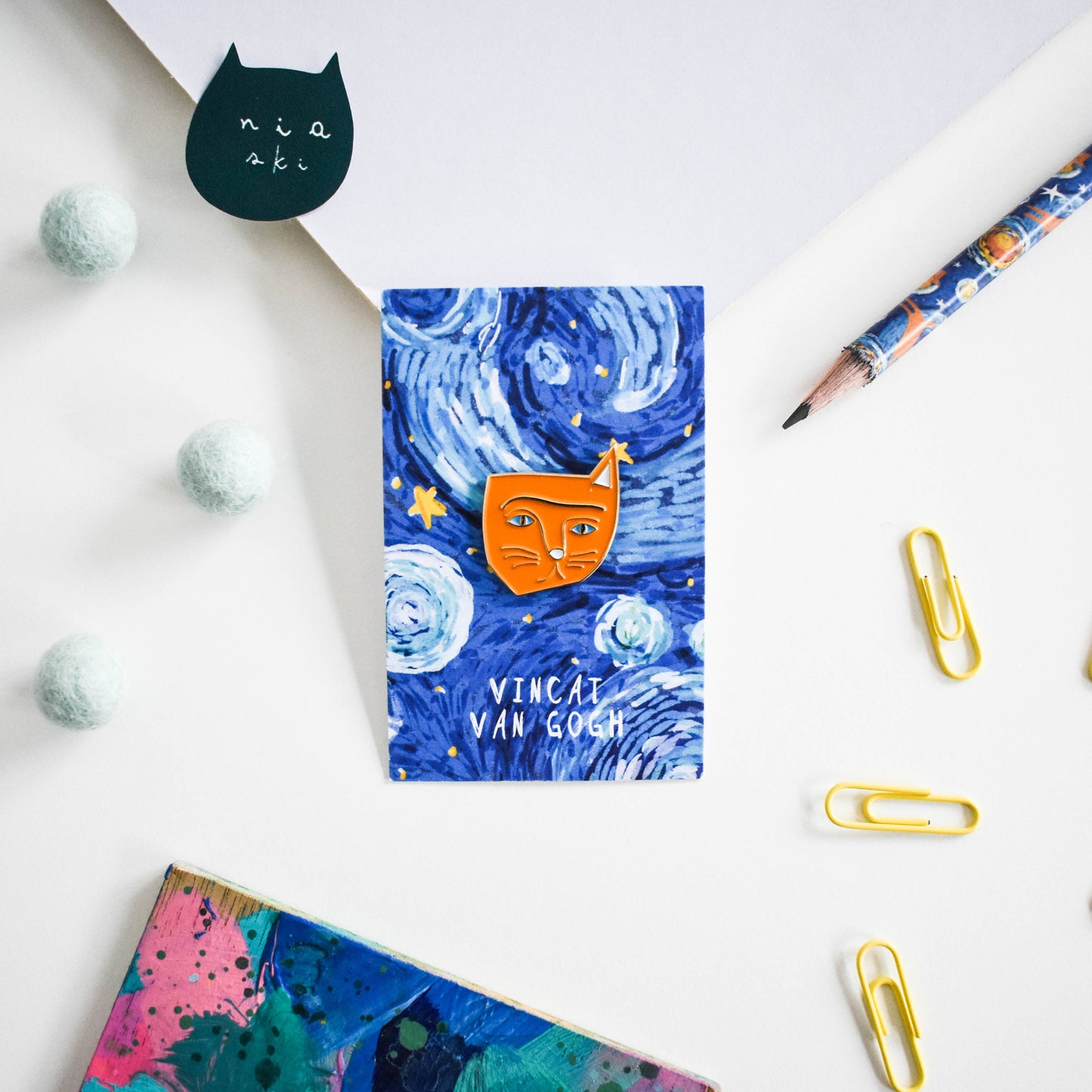 Niaski | Enamel Pin | Vincat Van Gogh