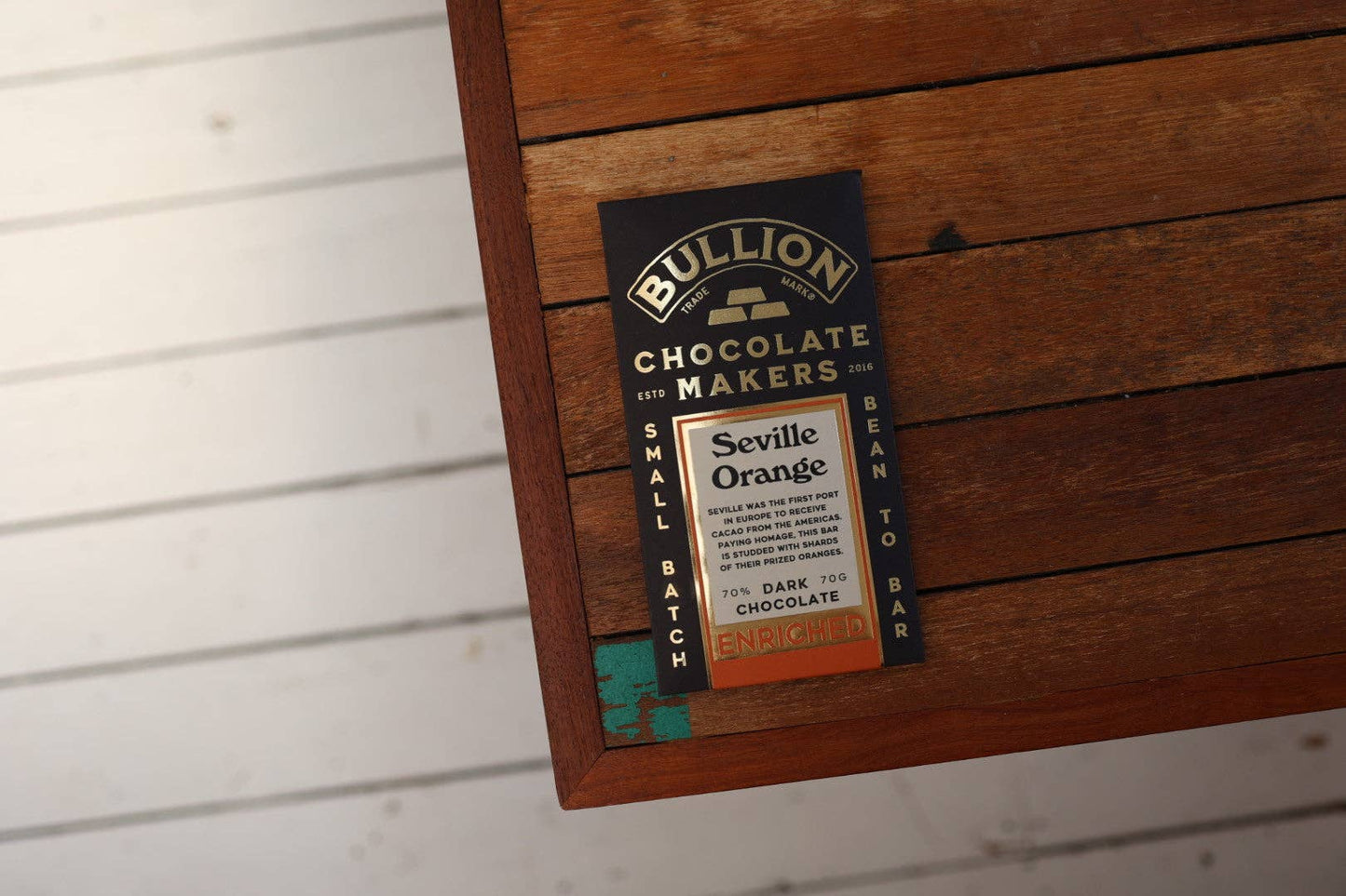 Bullion Chocolate | Dark Enriched Bar | Seville Orange