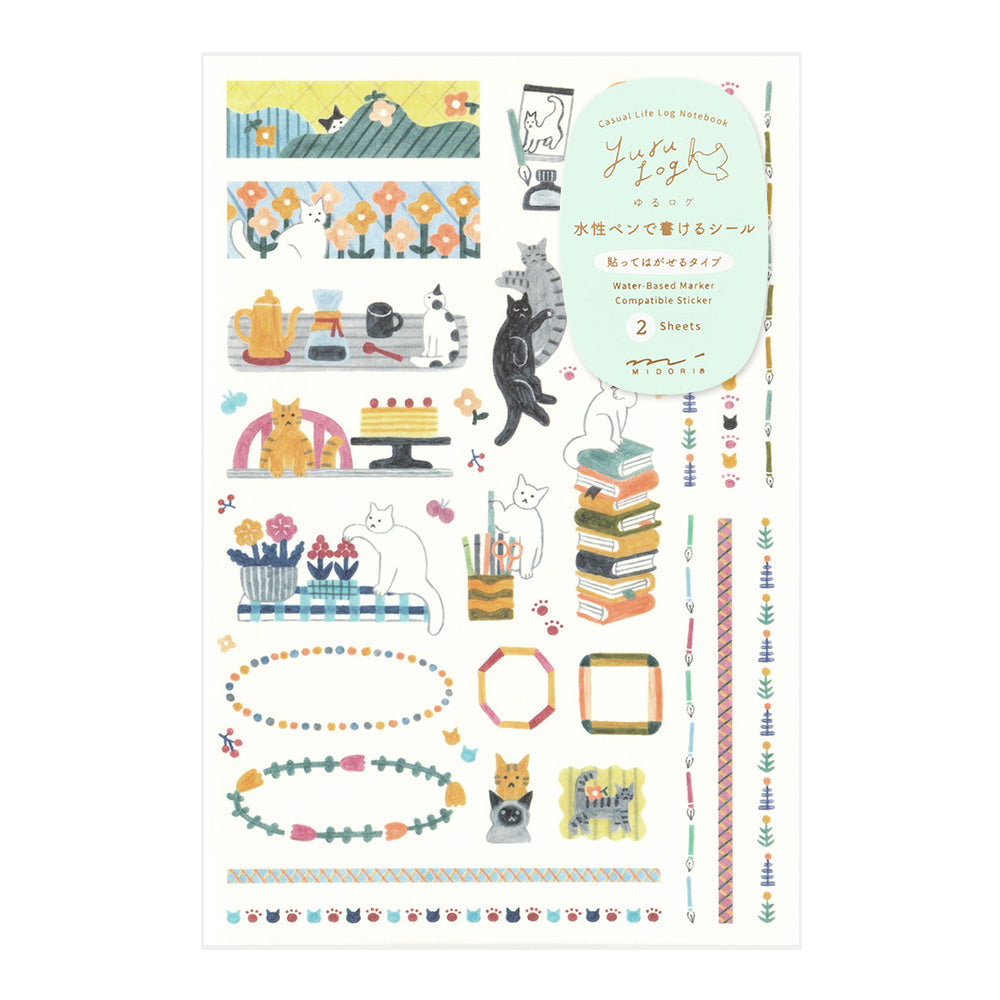 Midori | Stickers | Yuru Log Stickers | Cat