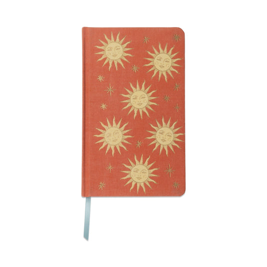 Designworks Collective | Celestial Bookcloth Journal | Terracotta Sun