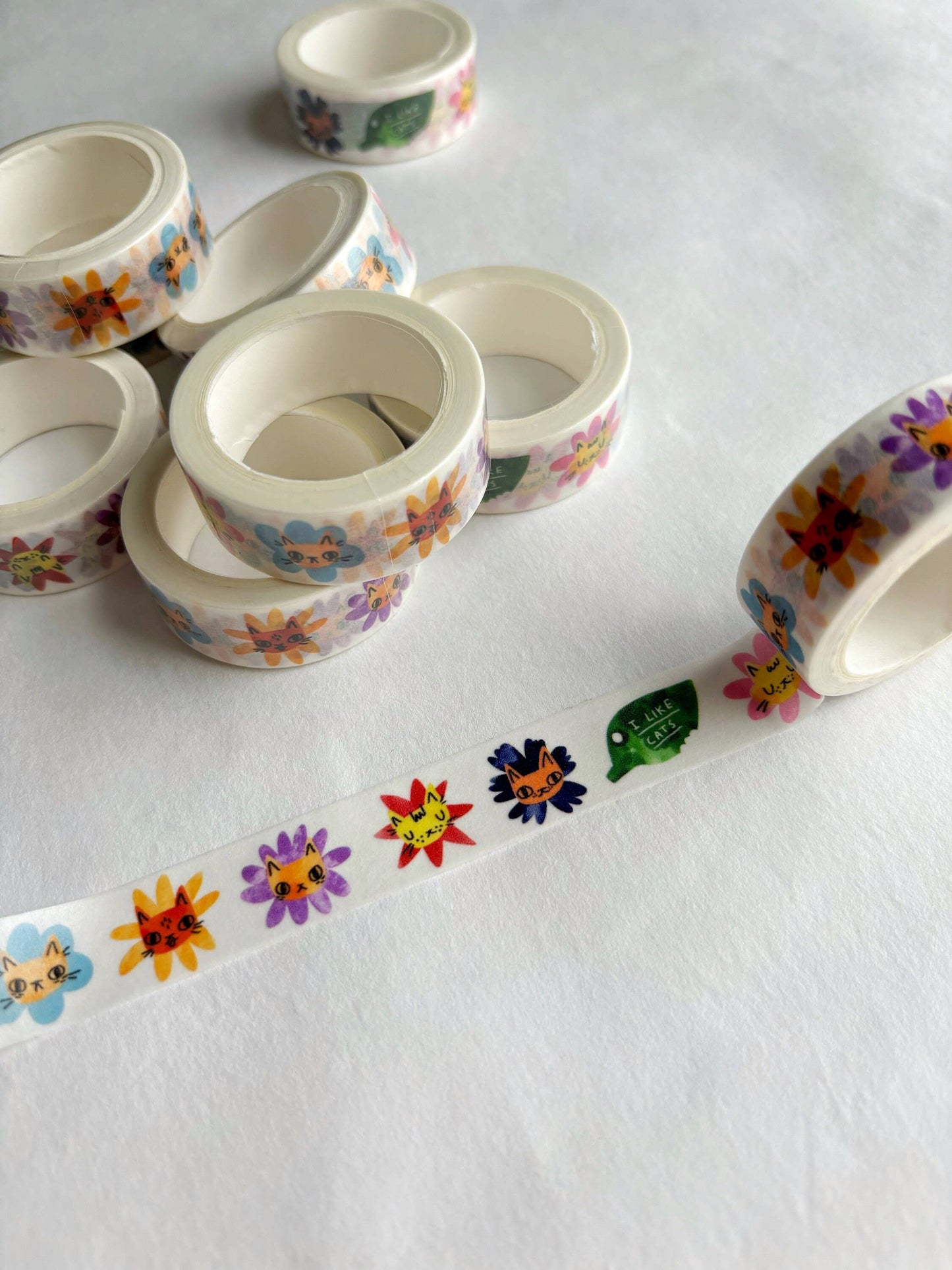 I Like Cats | Washi Tape | Flower Cats