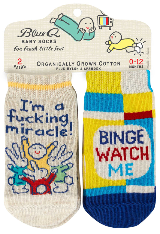 Blue Q | Baby Socks | Miracle/Binge