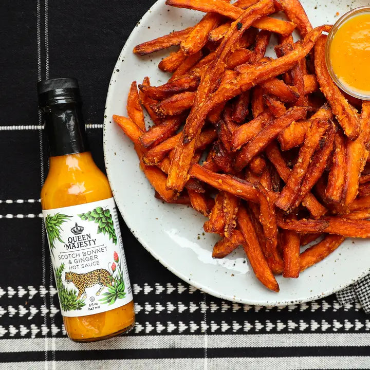 Queen Majesty Hot Sauce | 5oz | Scotch Bonnet & Ginger Hot Sauce 5oz | 🔥🔥 MEDIUM HOT