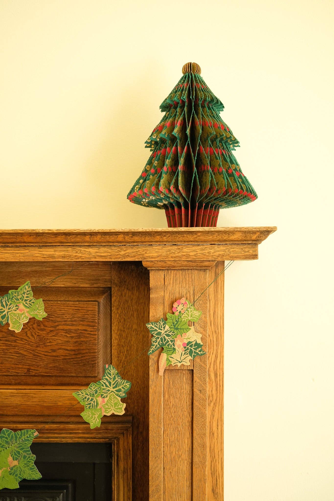 East End Press | Sewn Paper Garland | Holly & Ivy