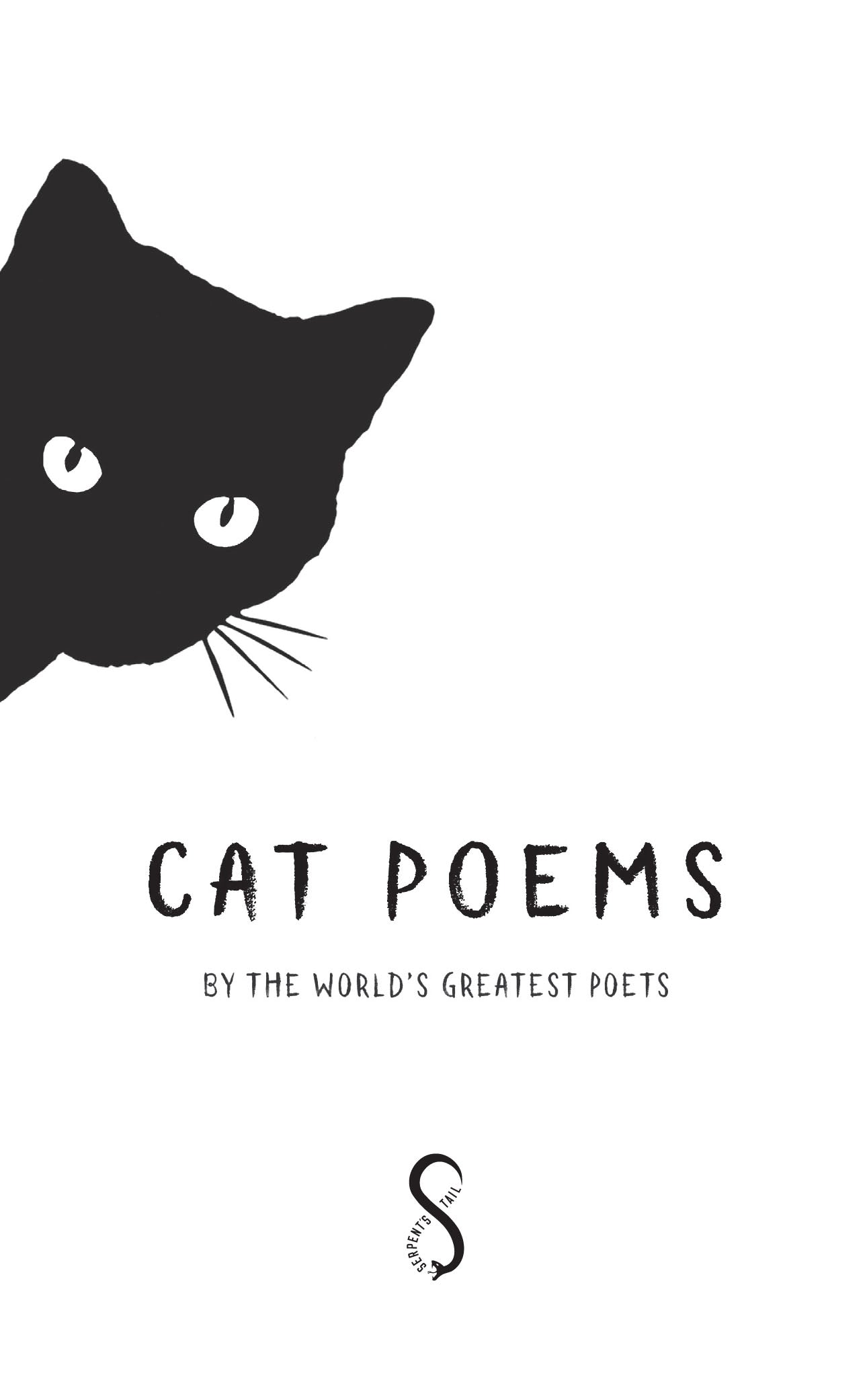 Book of Cat Poems by the Worlds Greatest Poets
