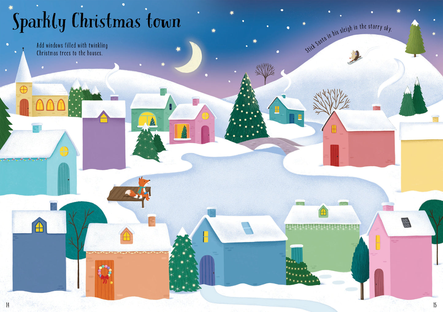 Usborne | Sparkly Christmas Trees Sticker Book
