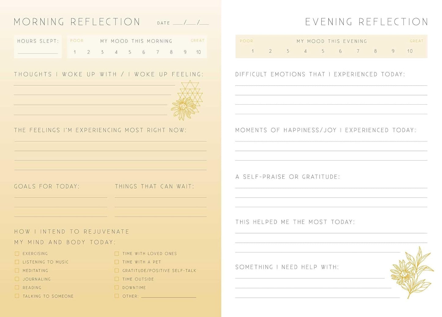 Book | Healing | A Day and Night Reflection Journal