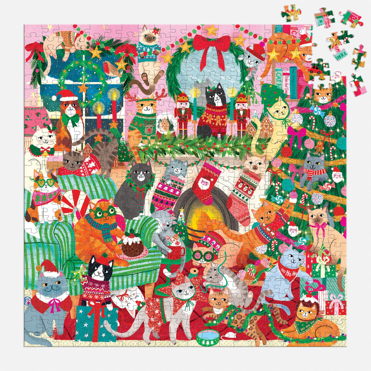Jigsaw | 500 Piece Family Puzzle | Merry Catmas!