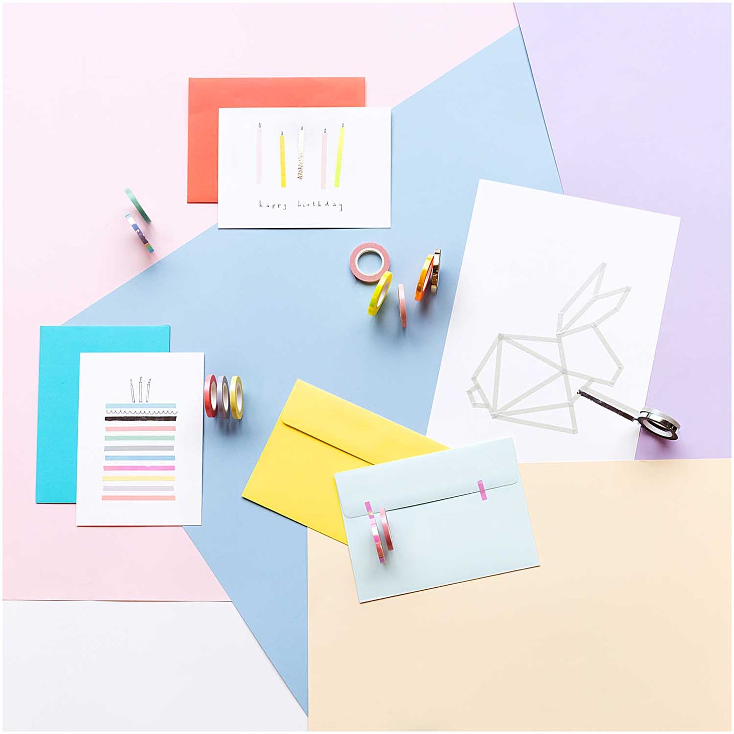 Rico | Paper Poetry | Slim Washi Tape x 2 | Rose & Lilac