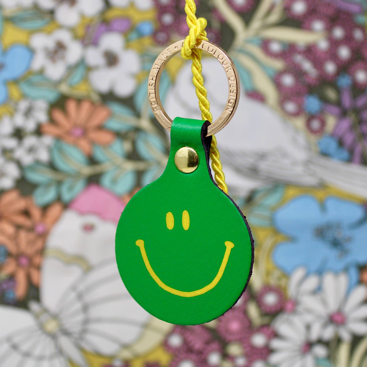 Ark | Feeling Lush Smilie Face Key Fob | Cornflower