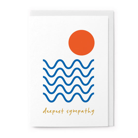 Greetings Card | "Deepest Sympathy Waves"