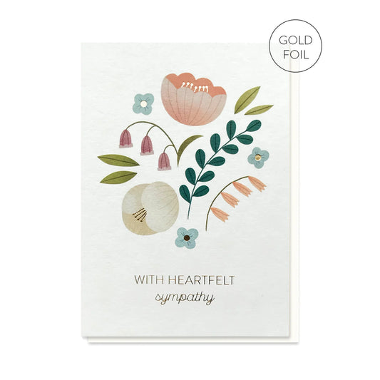 Greetings Card | "Heartfelt Sympathy"