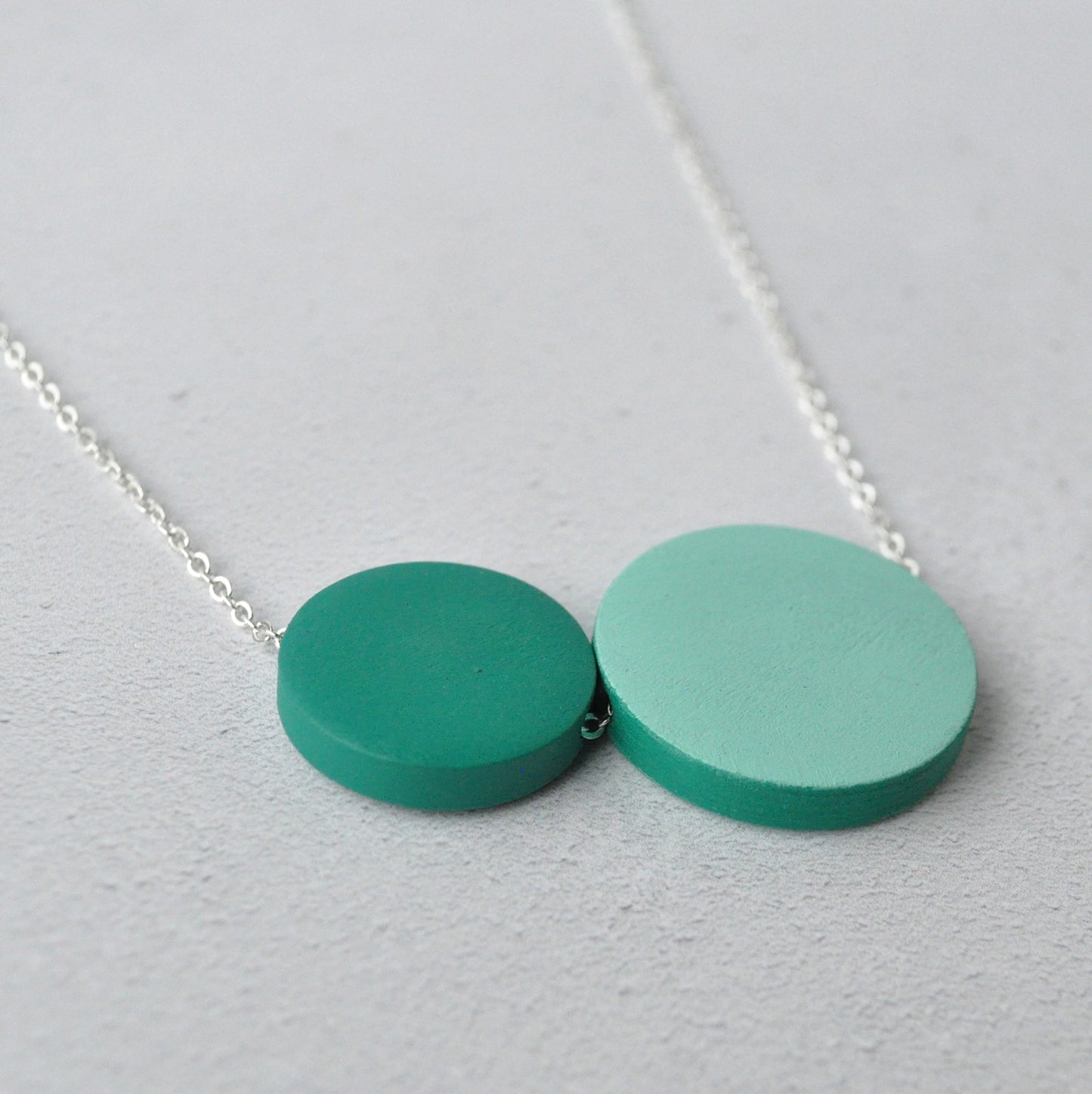Sea Pink Studio | Colour Pop Necklace | Jade Green & Mint