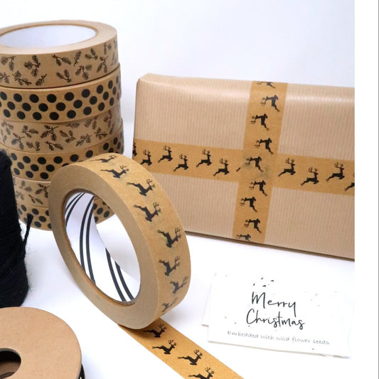 Cascayde | Paper Tape 24mm Wide x 50m Long | Reindeer