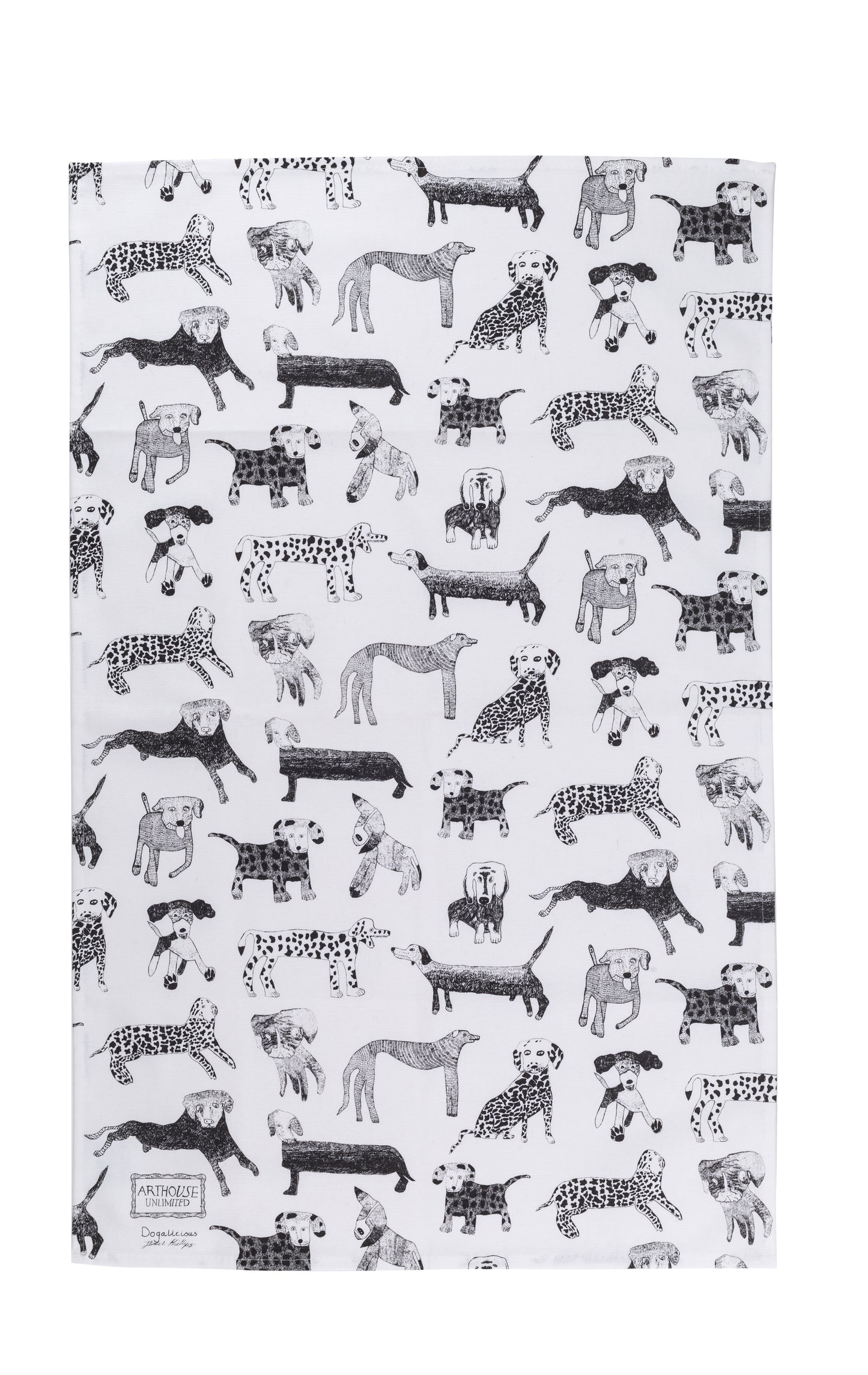 Arthouse Unlimited | 100% Organic Cotton Tea Towel | Dogalicious