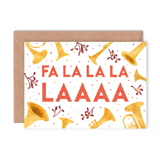 Greetings Card | "Fa La La La Laaaa"