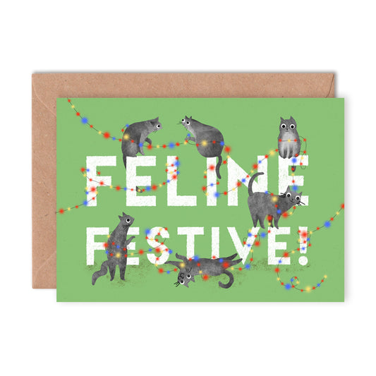 Greetings Card | "Feline Festive"