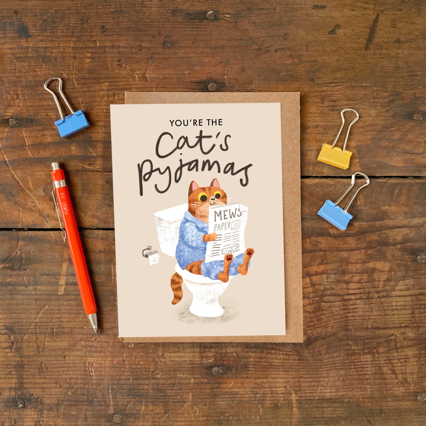 Greetings Card | "Cat's Pyjamas"