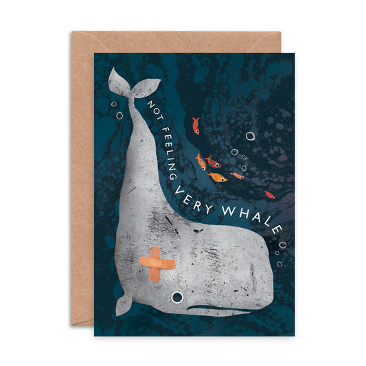 Greetings Card | "Not Feeling Very Whale"